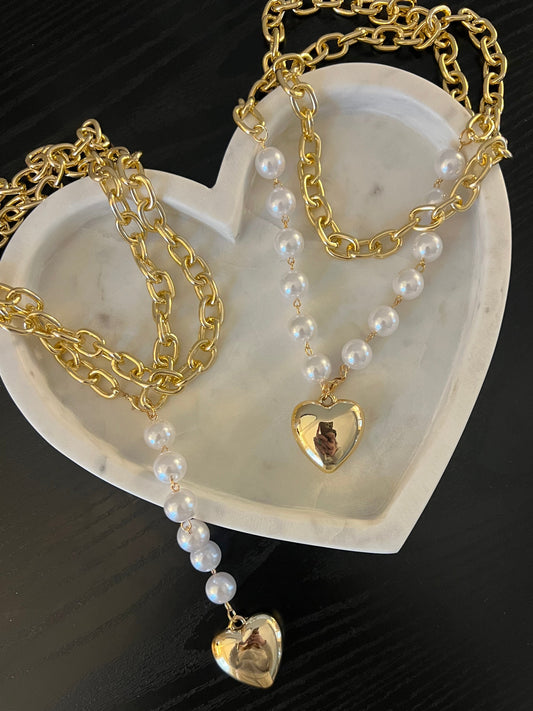 Double Layer Drop Necklace