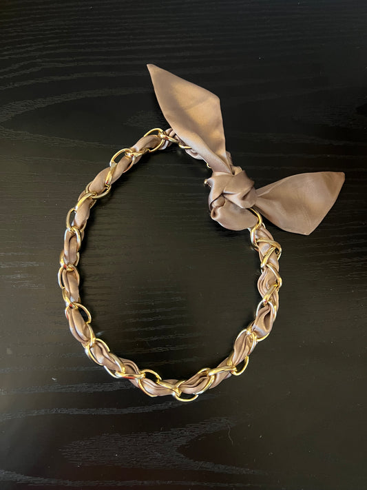 Light Brown Chain Necklace