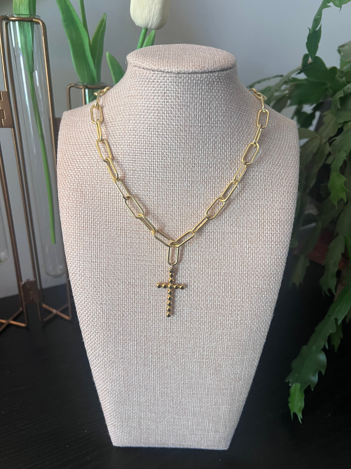 Gold Cross Necklace