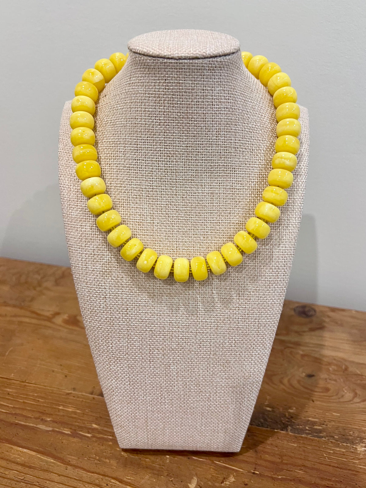Yellow Game Day Essentials Beaded Necklace