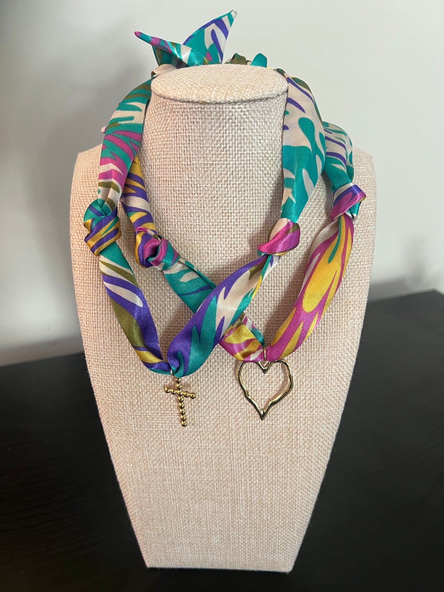 Mardi Pardi Scarf Necklace