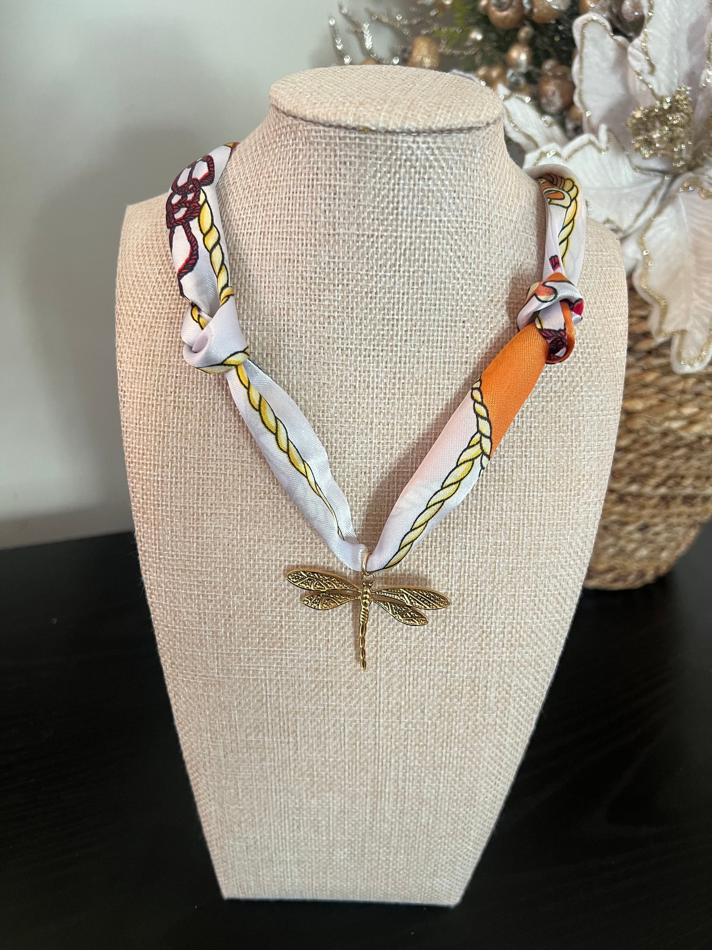 Original Dragonfly Scarf Necklace