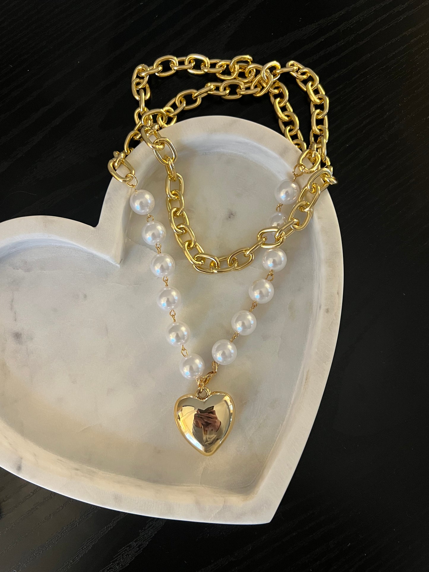 Double Layer Pearl Necklace