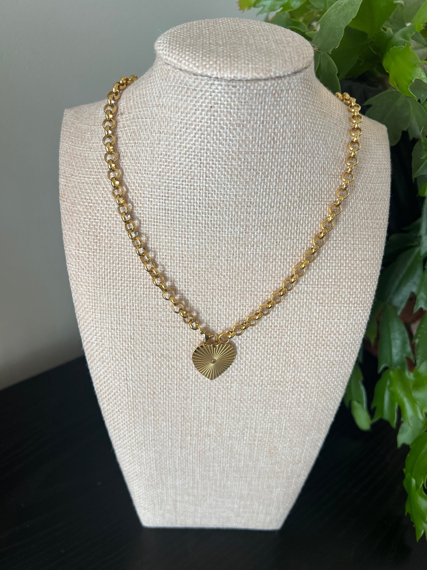Golden Heart Necklace