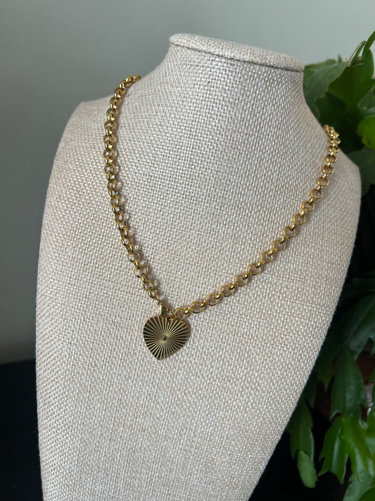 Golden Heart Necklace