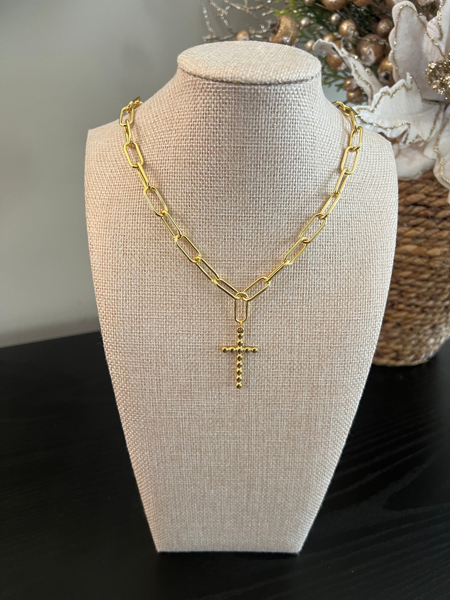 Gold Cross Necklace