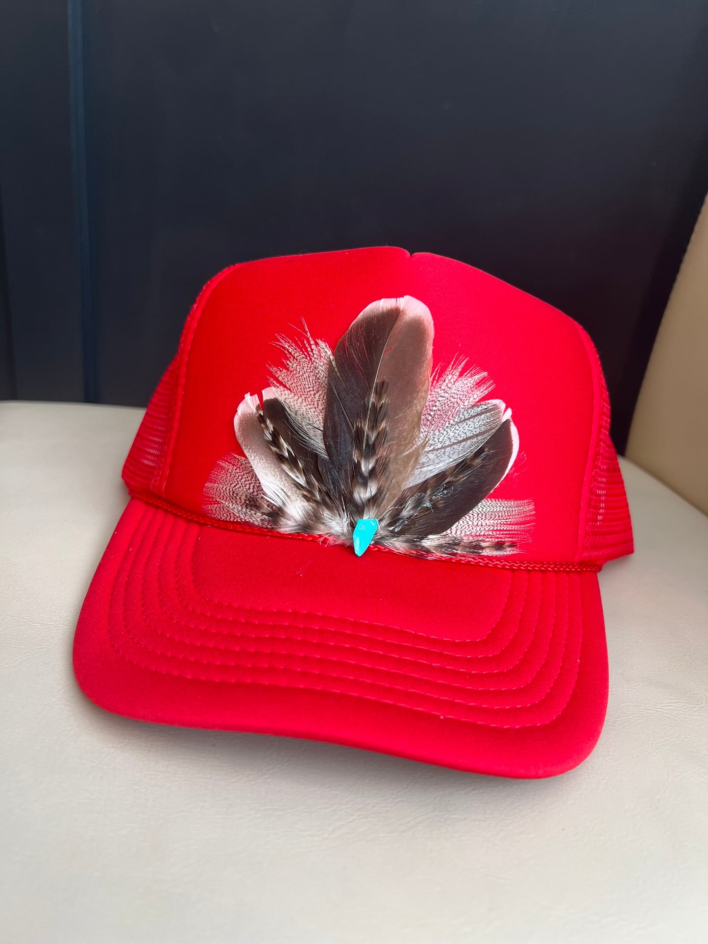 CUSTOM Red Feather Trucker