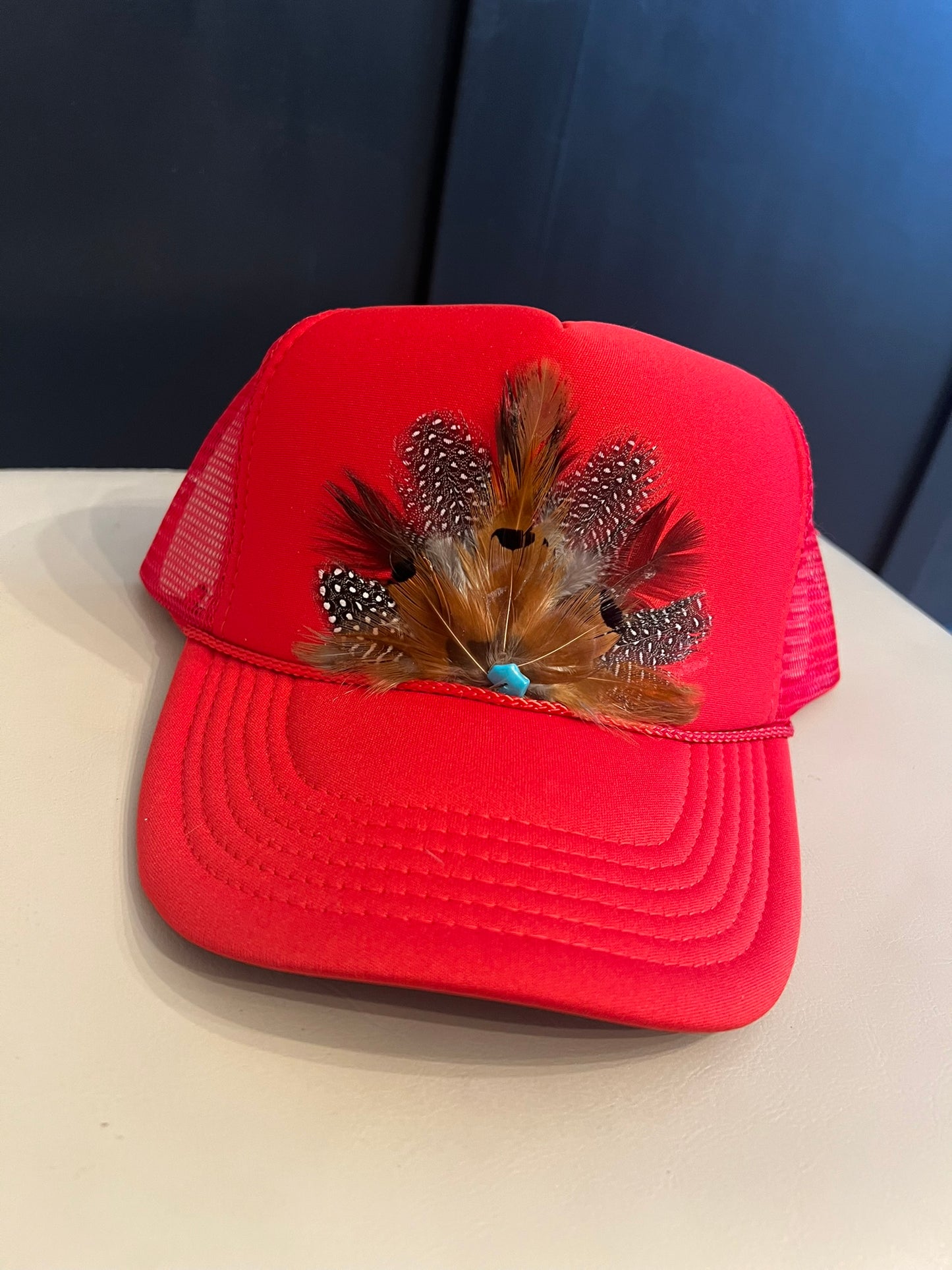 CUSTOM Red Feather Trucker