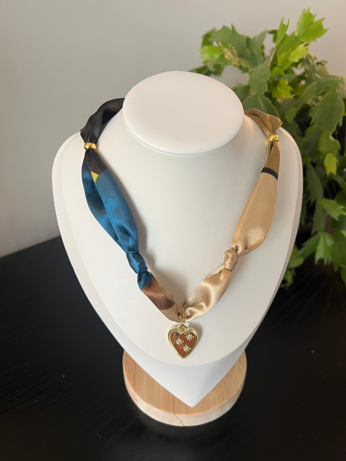 Colorblock Scarf Necklace