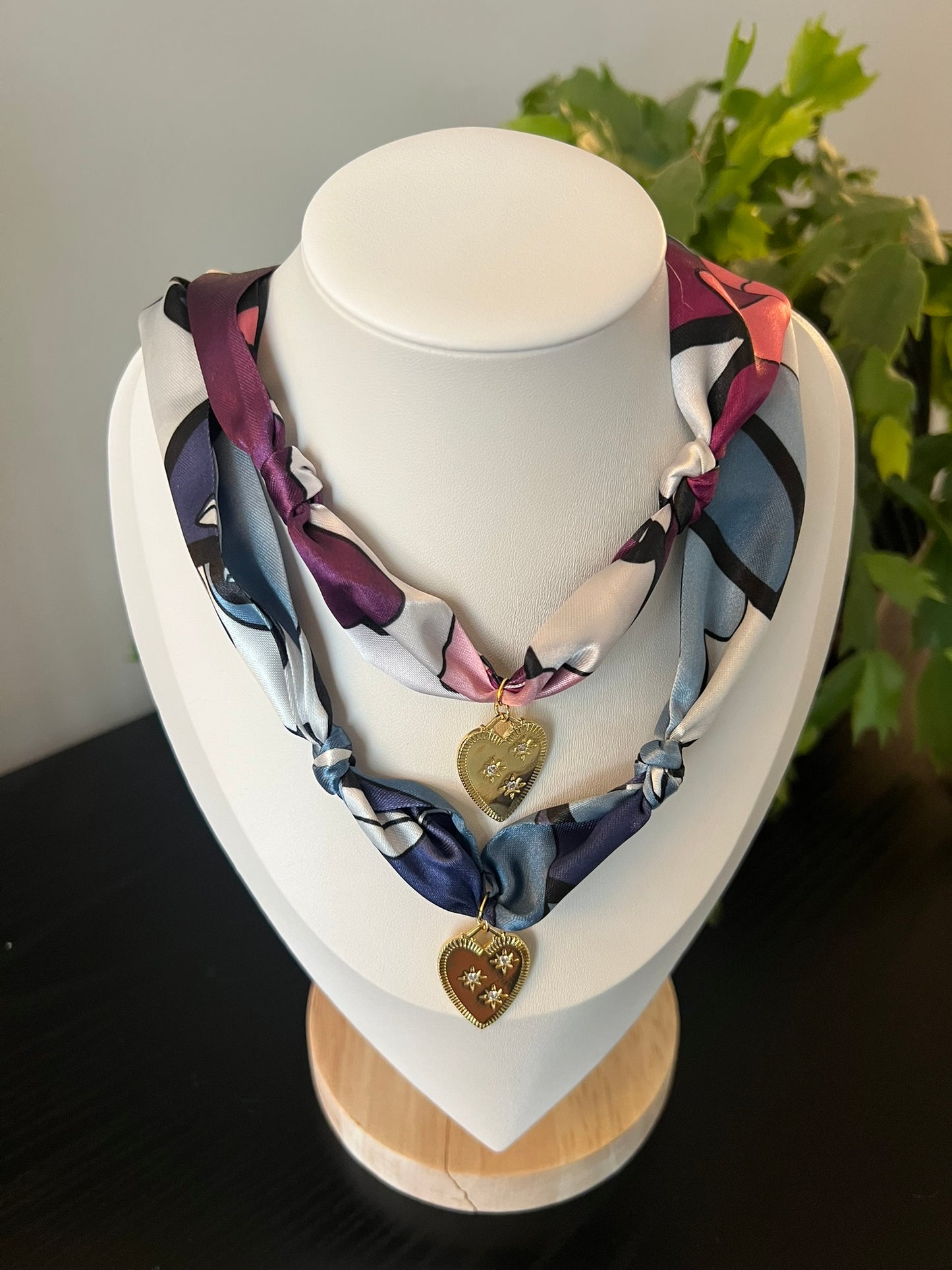 Petal Scarf Necklace