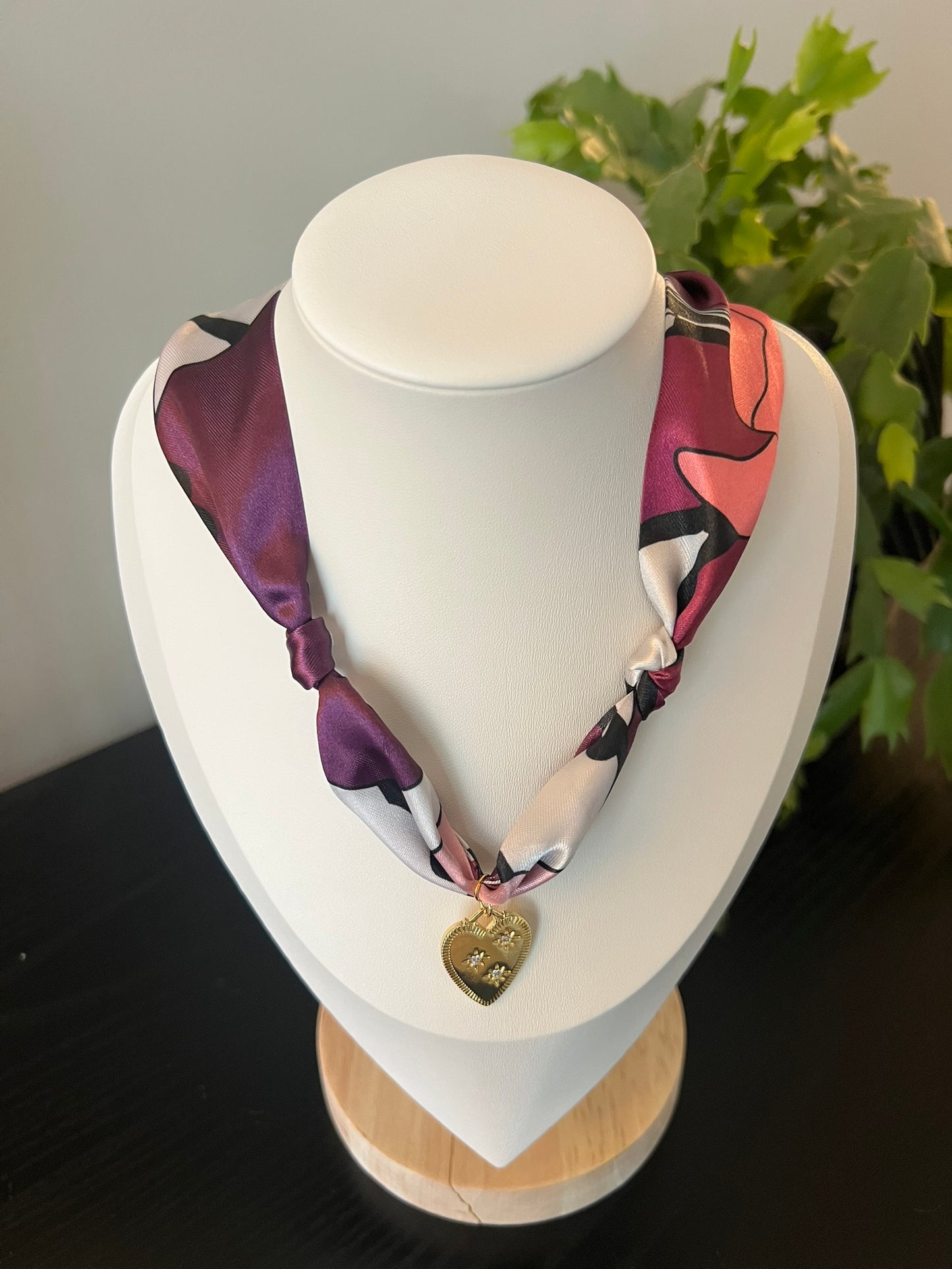 Petal Scarf Necklace