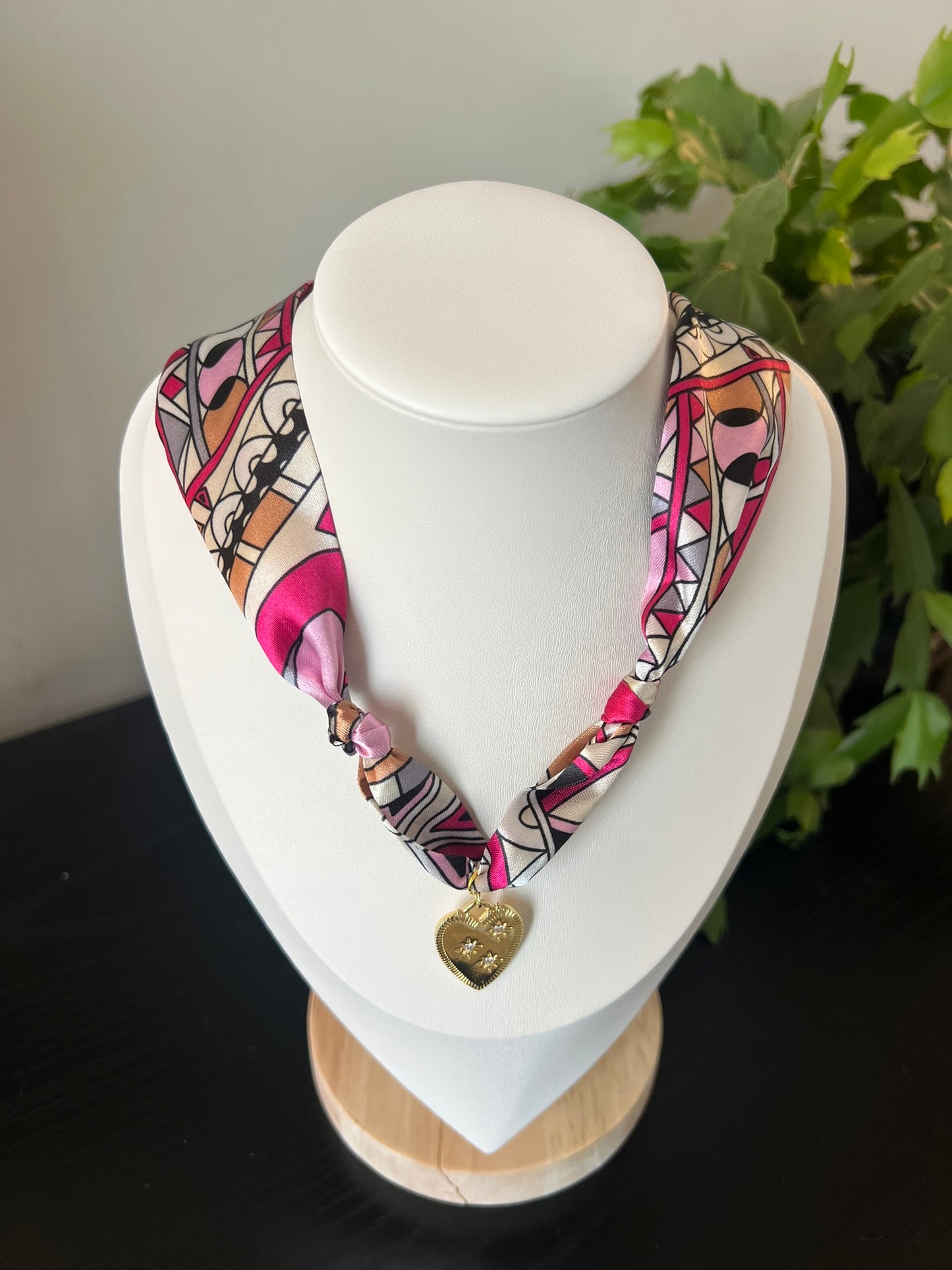 Geometric Scarf Necklace