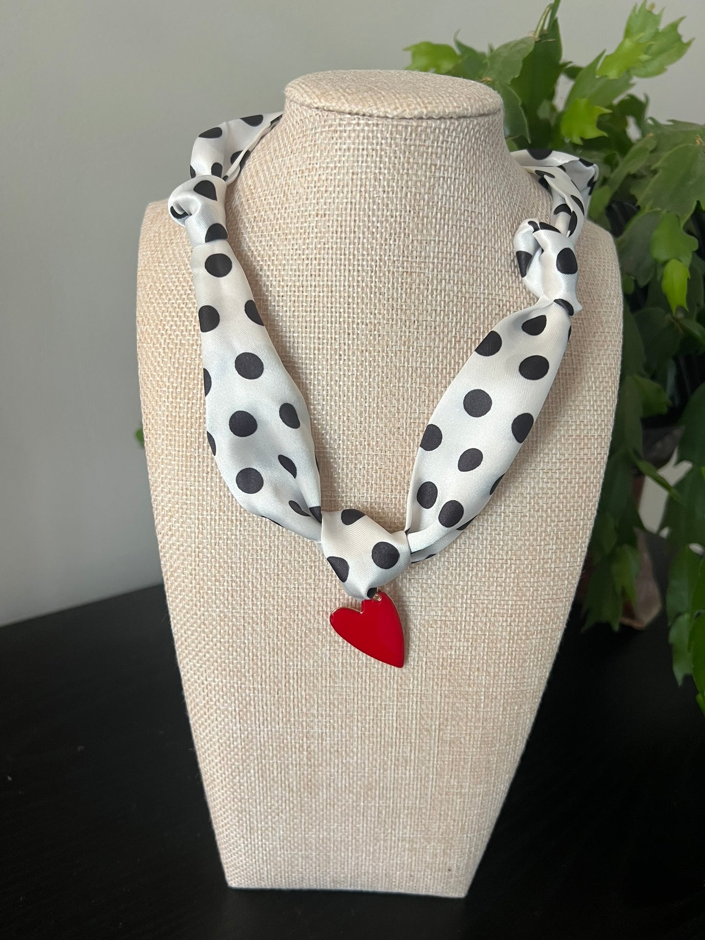 Beat Of My Heart Scarf Necklace