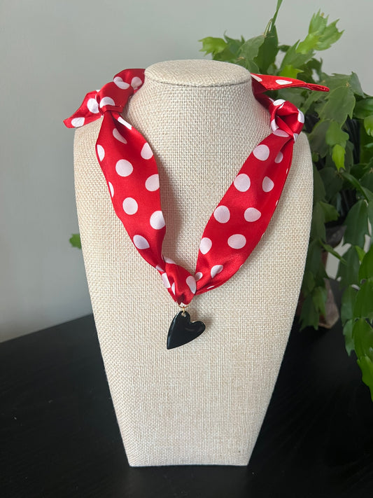 Beat Of My Heart Scarf Necklace