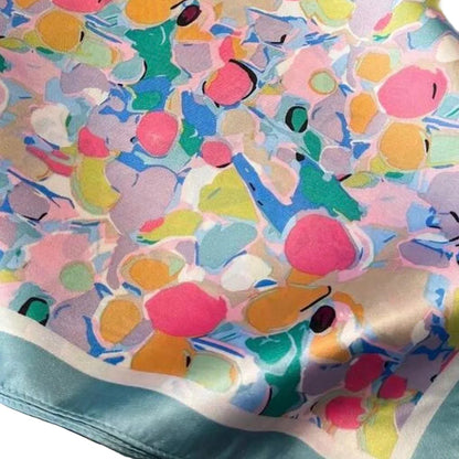 Blue Abstract Print Scarf