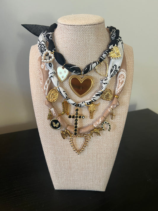 CUSTOM Bandanna Charm Necklace