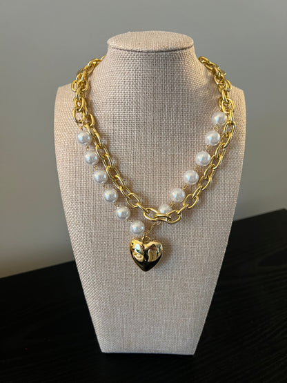 Double Layer Pearl Necklace