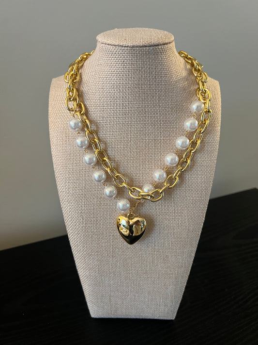 Double Layer Pearl Necklace
