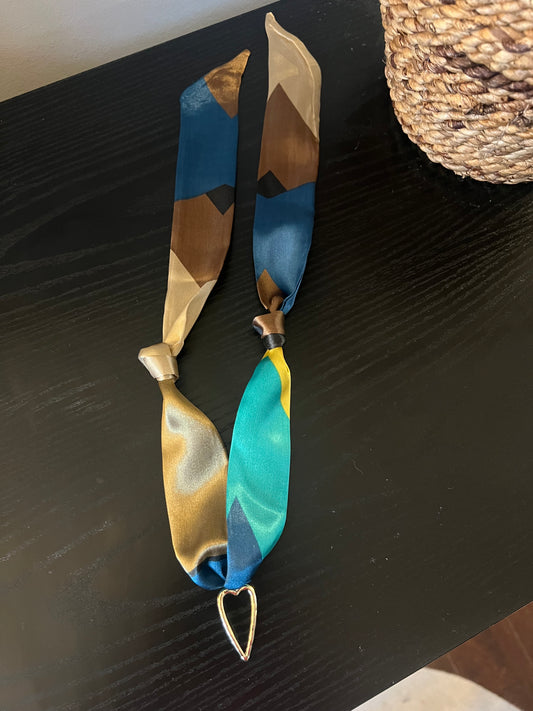 Colorblock Scarf Necklace