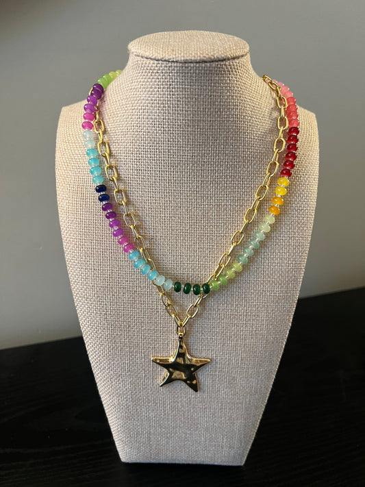 Gold Star Necklace