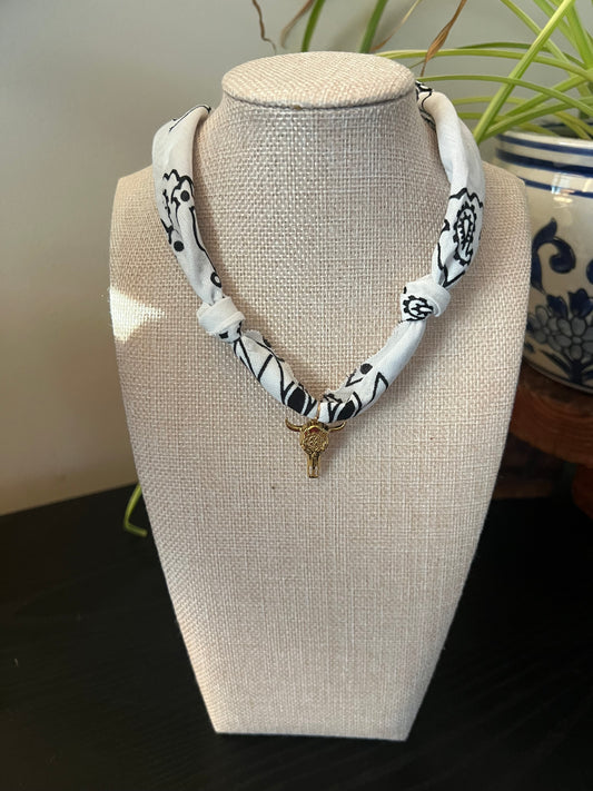 Bandana Charm Necklace