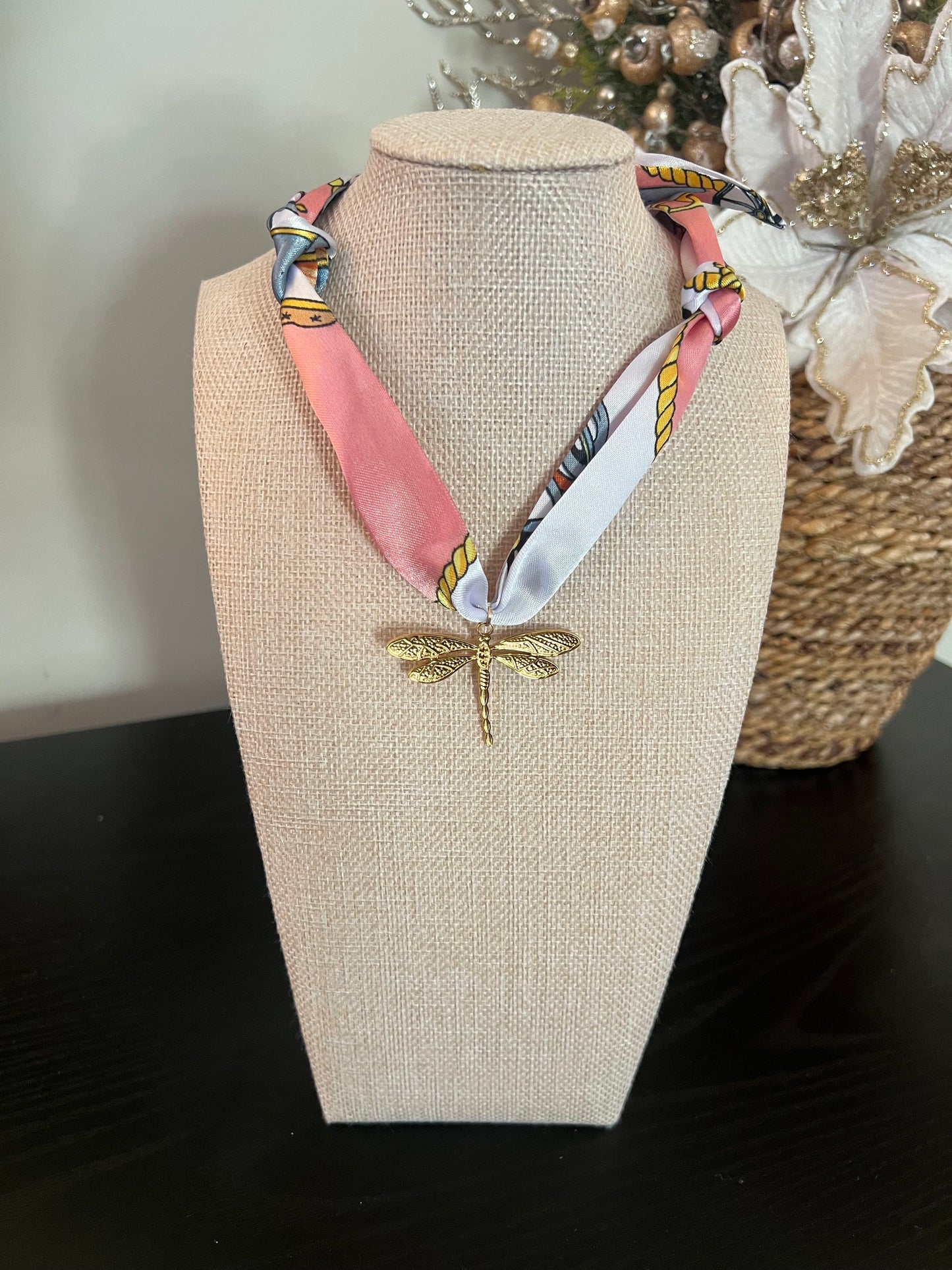 Original Dragonfly Scarf Necklace