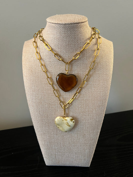 Elaine Heart Necklace