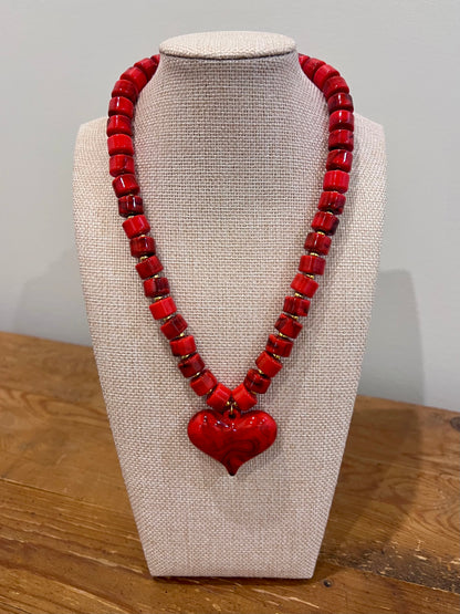 Heartbreaker Beaded Necklace