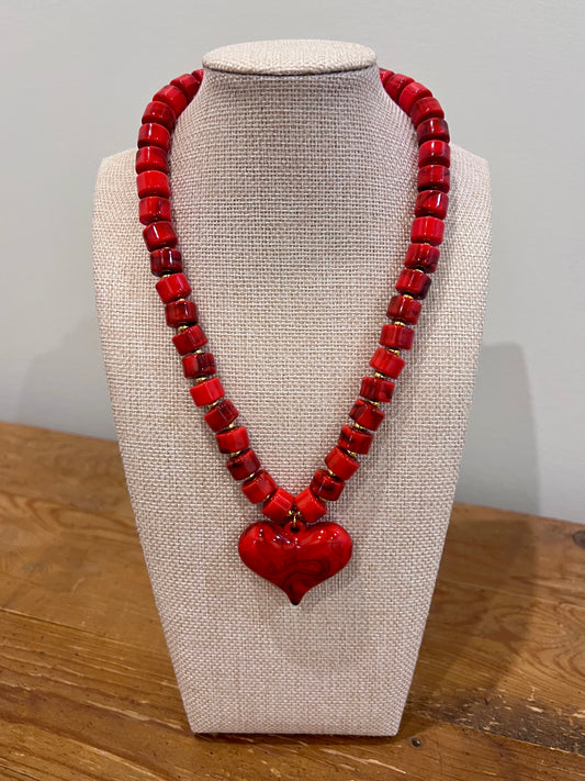 Heartbreaker Beaded Necklace