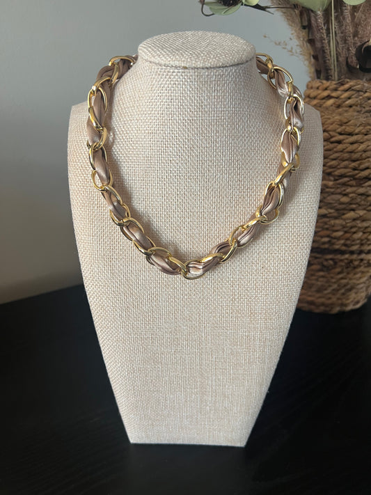 Light Brown Chain Necklace