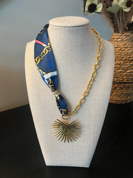 Chained Up Scarf Necklace