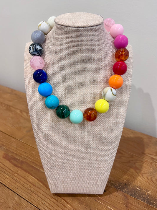 Gum Ball Beaded Necklace