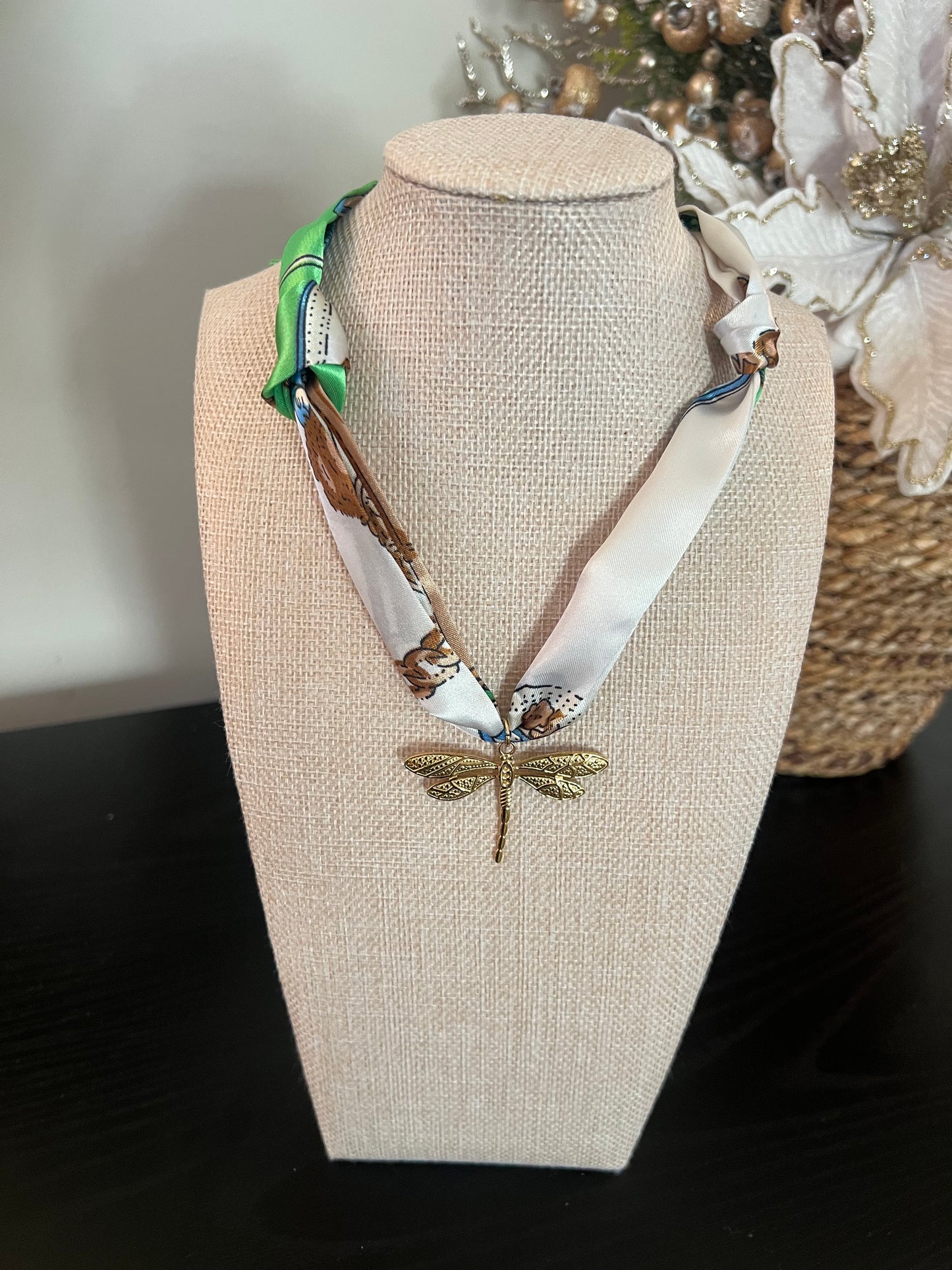 Original Dragonfly Scarf Necklace