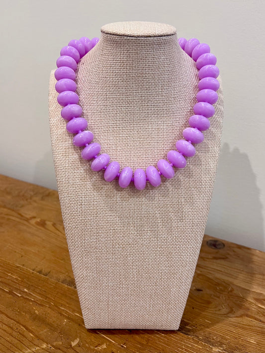 Perfect Purple Beaded Necklace
