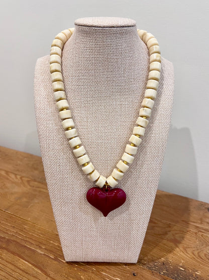 Heartbreaker Beaded Necklace