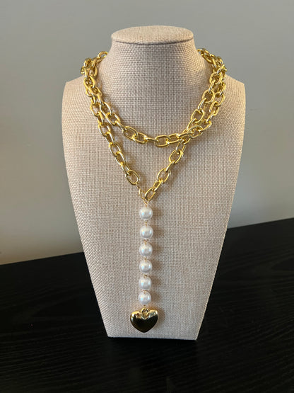 Double Layer Drop Necklace