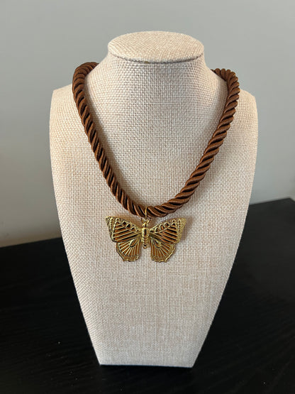 Butterfly Rope Necklace