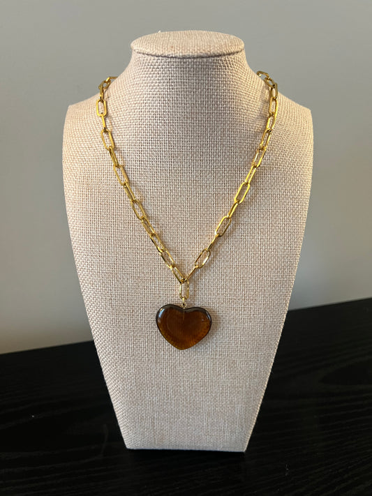 Elaine Heart Necklace