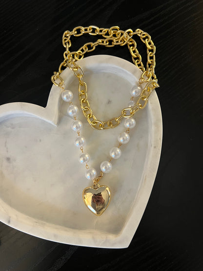 Double Layer Pearl Necklace