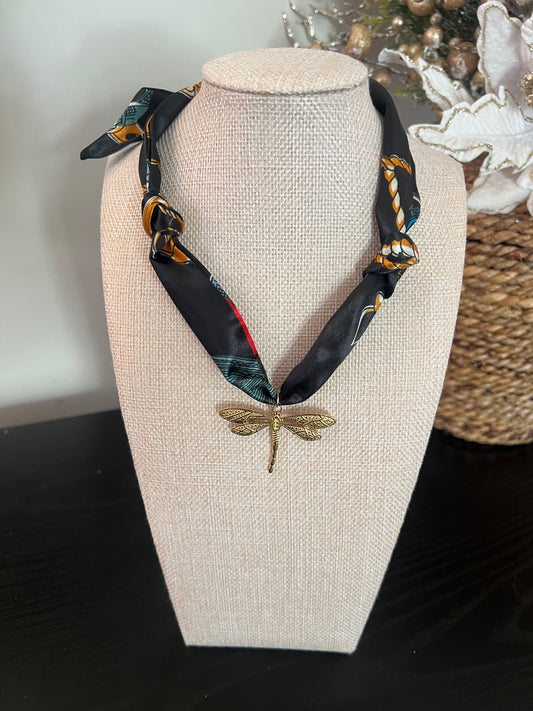 Peacock Scarf Necklace