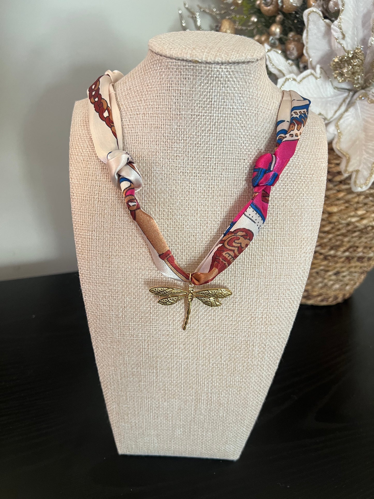 Original Dragonfly Scarf Necklace