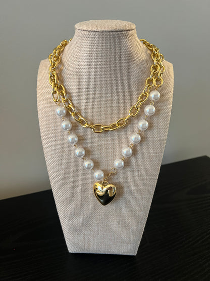 Double Layer Pearl Necklace