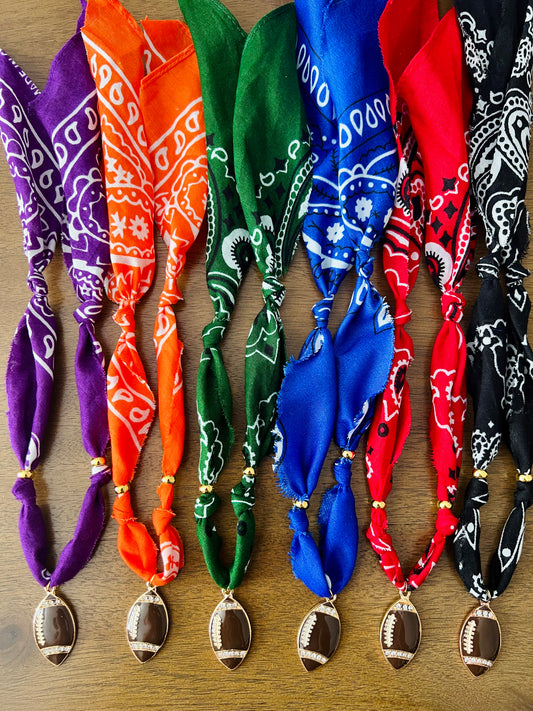 Football Bandana Necklace