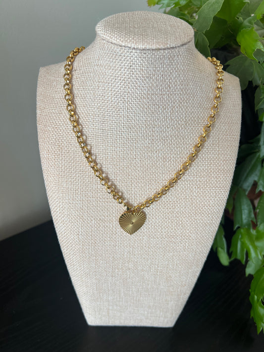Golden Heart Necklace