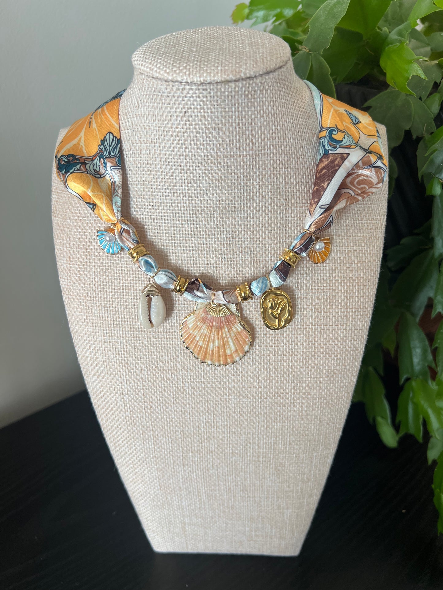 Pastel Dreams Shell Charm Necklace