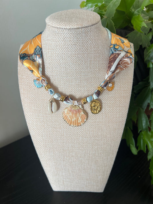 Pastel Dreams Shell Charm Necklace