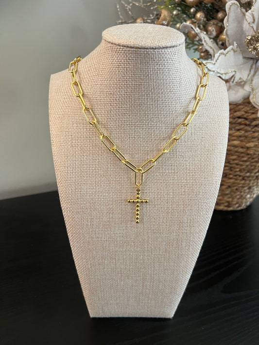 Gold Cross Necklace