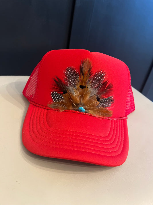 CUSTOM Red Feather Trucker