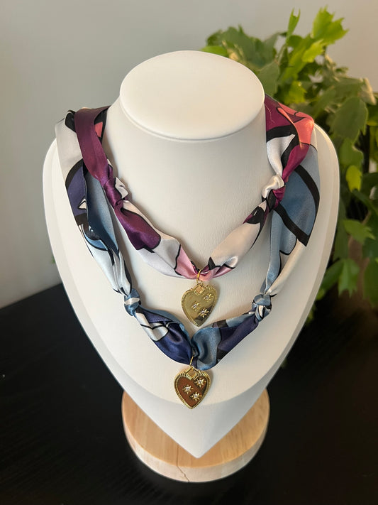 Petal Scarf Necklace