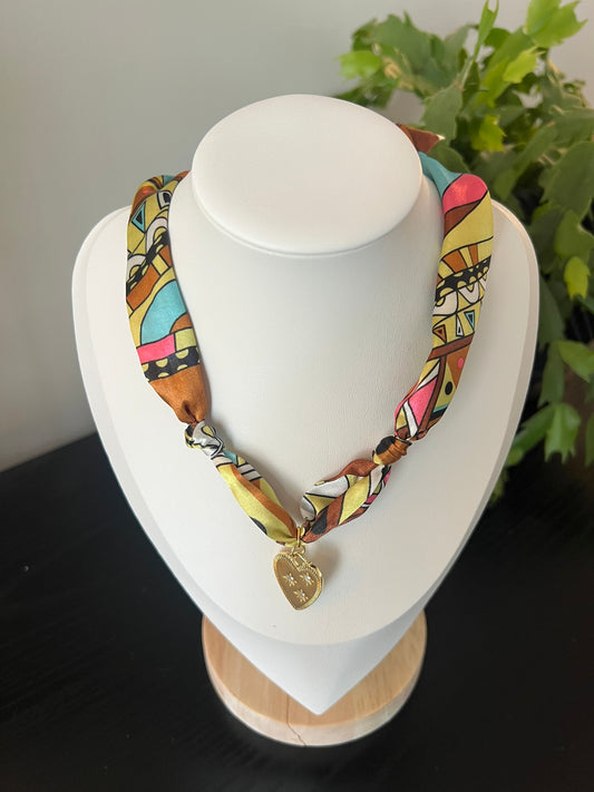 Geometric Scarf Necklace